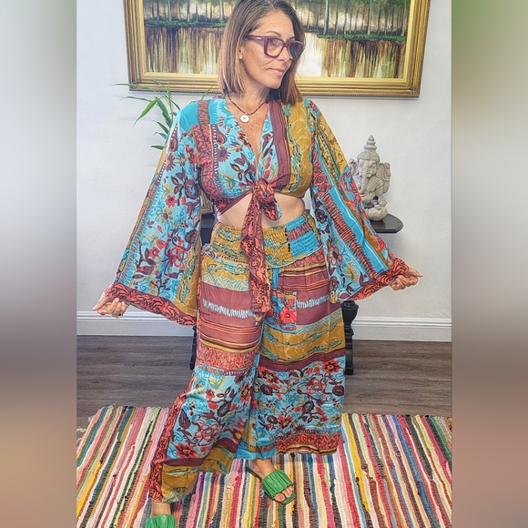 Palazzo pant set - Picture 2 of 2